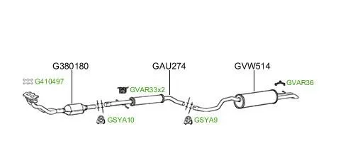 Échappement GT Exhausts G410497