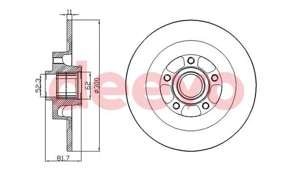 Disque de frein DEEVO BD24540
