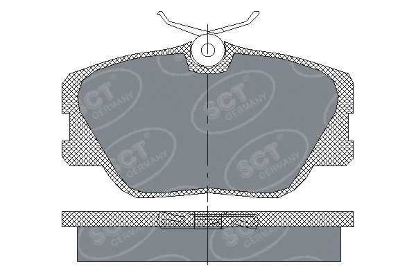 Kit de plaquettes de frein, frein à disque SCT - MANNOL SP 167 PR