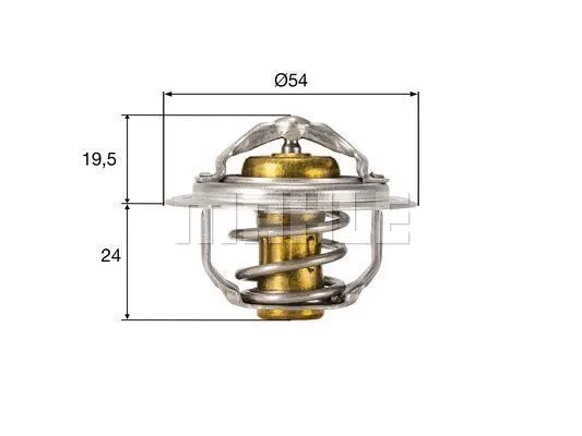 Thermostat, liquide de refroidissement WILMINK GROUP WG2224798