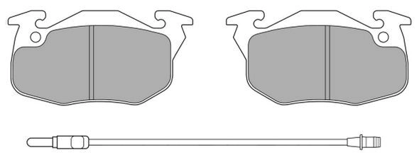 Kit de plaquettes de frein, frein à disque FREMAX FBP-0464-01