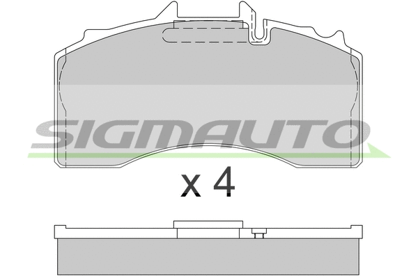 Kit de plaquettes de frein, frein à disque SIGMAUTO SPT340
