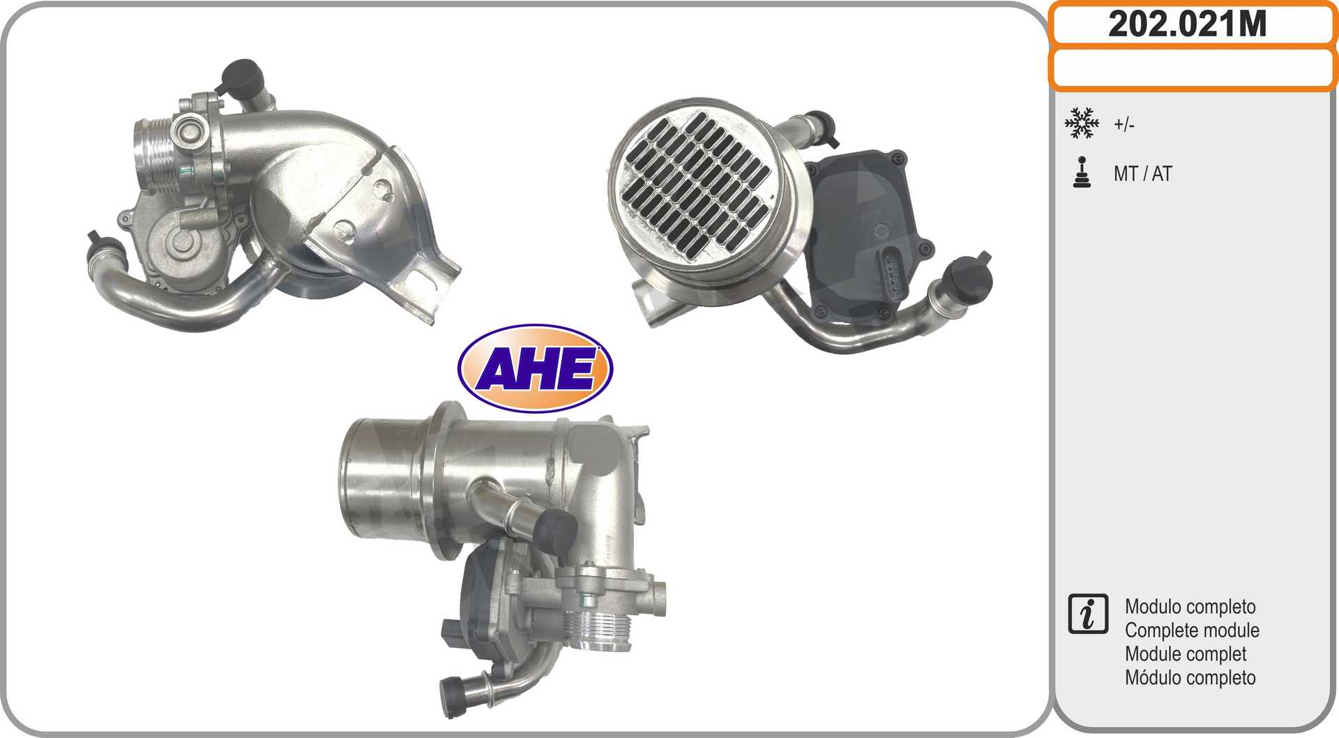 Radiateur, réaspiration des gaz d'échappement AHE 202.021M