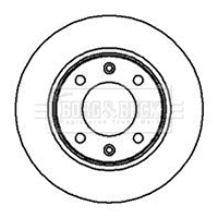 Disque de frein BORG & BECK BBD4012