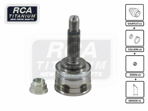 Jeu de joints, arbre de transmission RCA FRANCE SU06
