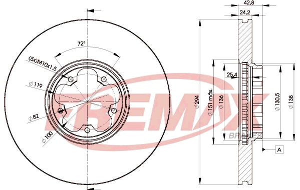 Disque de frein FREMAX BD-5613