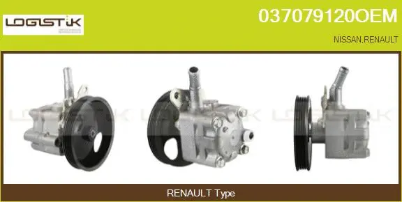 Pompe hydraulique, direction LGK 037079120OEM