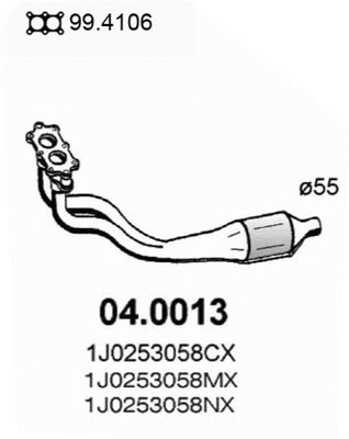 Catalyseur ASSO 04.0013