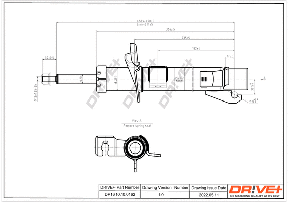 Amortisseur Dr!ve+ DP1610.10.0162