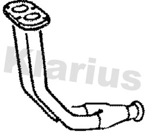 Tuyau d'échappement KLARIUS 301779