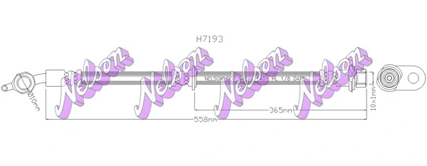 Flexible de frein KAWE H7193
