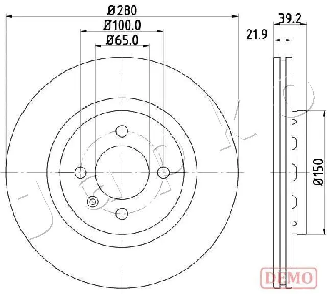 Disque de frein JAPKO 600940C