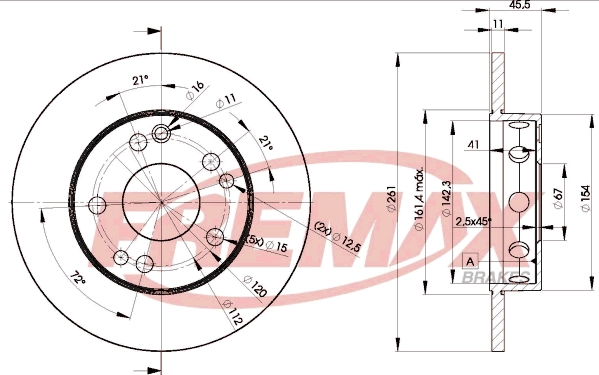 Disque de frein FREMAX BD-6460