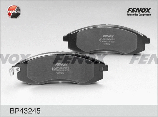 Kit de plaquettes de frein, frein à disque FENOX BP43245
