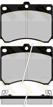 Kit de plaquettes de frein, frein à disque Brake ENGINEERING PA765