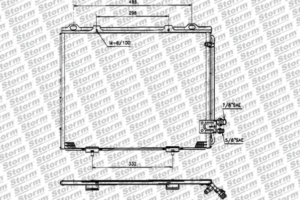 Condenseur, climatisation STORM QUALITY PARTS 52020
