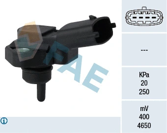 Capteur, pression de suralimentation FAE 15094