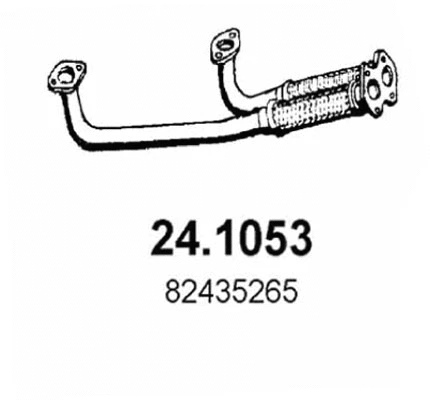Tuyau d'échappement ASSO 24.1053