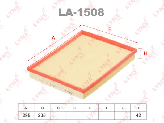 Filtre à air LYNXAUTO LA-1508