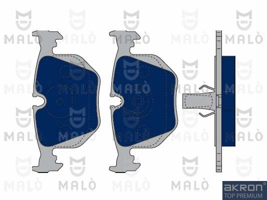Kit de plaquettes de frein, frein à disque AKRON-MALÒ 1050029
