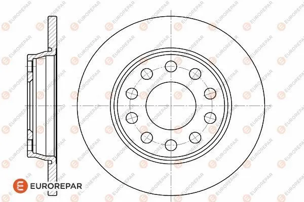 Disque de frein EUROREPAR 1618866080