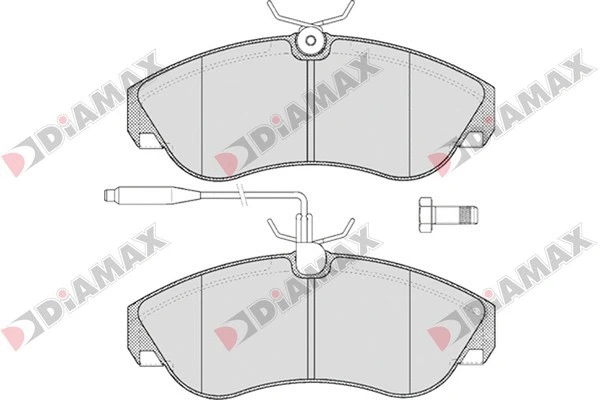 Kit de plaquettes de frein, frein à disque DIAMAX N09096
