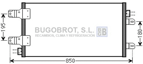 Condenseur, climatisation BUGOBROT 62-RT5443