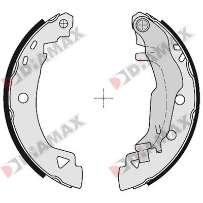 Jeu de mâchoires de frein DIAMAX N01234