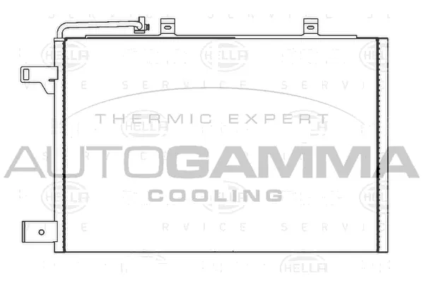 Condenseur, climatisation AUTOGAMMA 104110