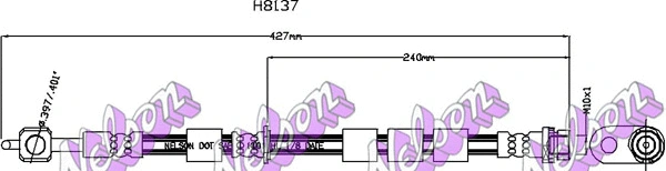 Flexible de frein KAWE H8137