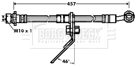 Flexible de frein BORG & BECK BBH7435