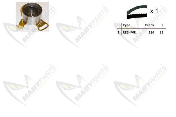 Kit de courroie crantée MABYPARTS OBK010314