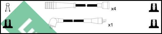 Kit de câbles d'allumage LUCAS LUC7455