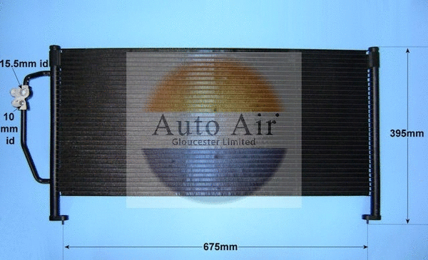 Condenseur, climatisation AUTO AIR GLOUCESTER 16-1307