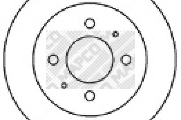 Disque de frein MAPCO 25540