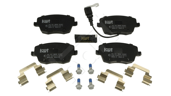 Kit de plaquettes de frein, frein à disque HART 256 552