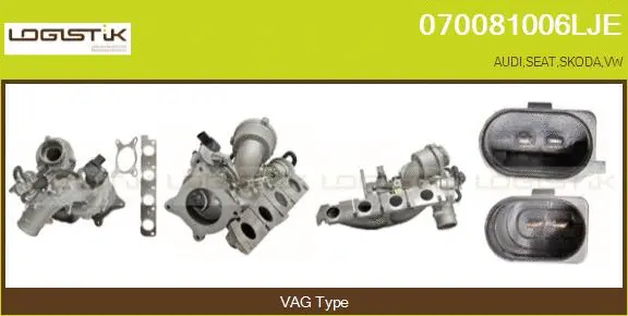 Turbocompresseur, suralimentation LGK 070081006LJE