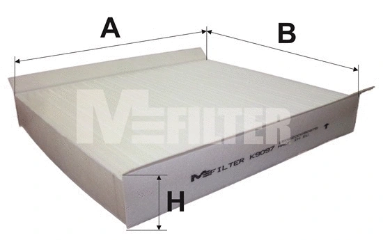 Filtre, air de l'habitacle MFILTER K 9097