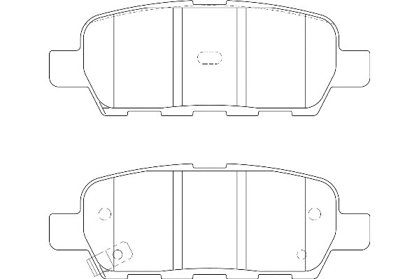 Kit de plaquettes de frein, frein à disque Omnicraft 2135624