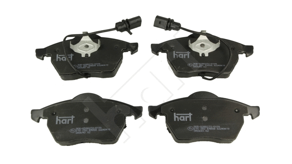 Kit de plaquettes de frein, frein à disque HART 215 282