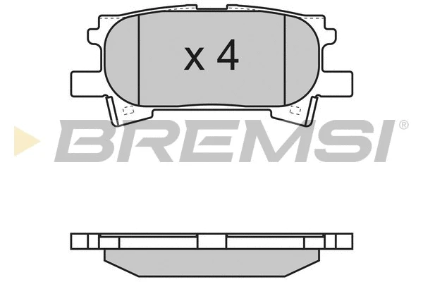 Kit de plaquettes de frein, frein à disque BREMSI BP3169