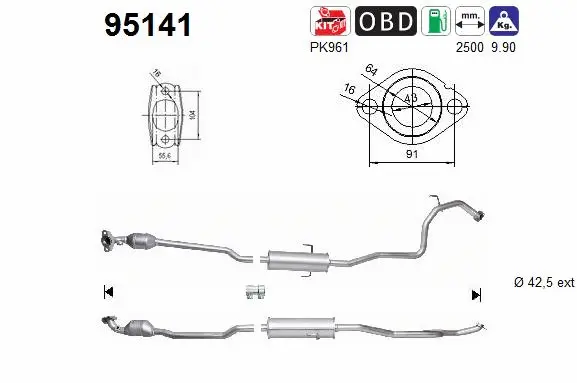 Catalyseur AS 95141