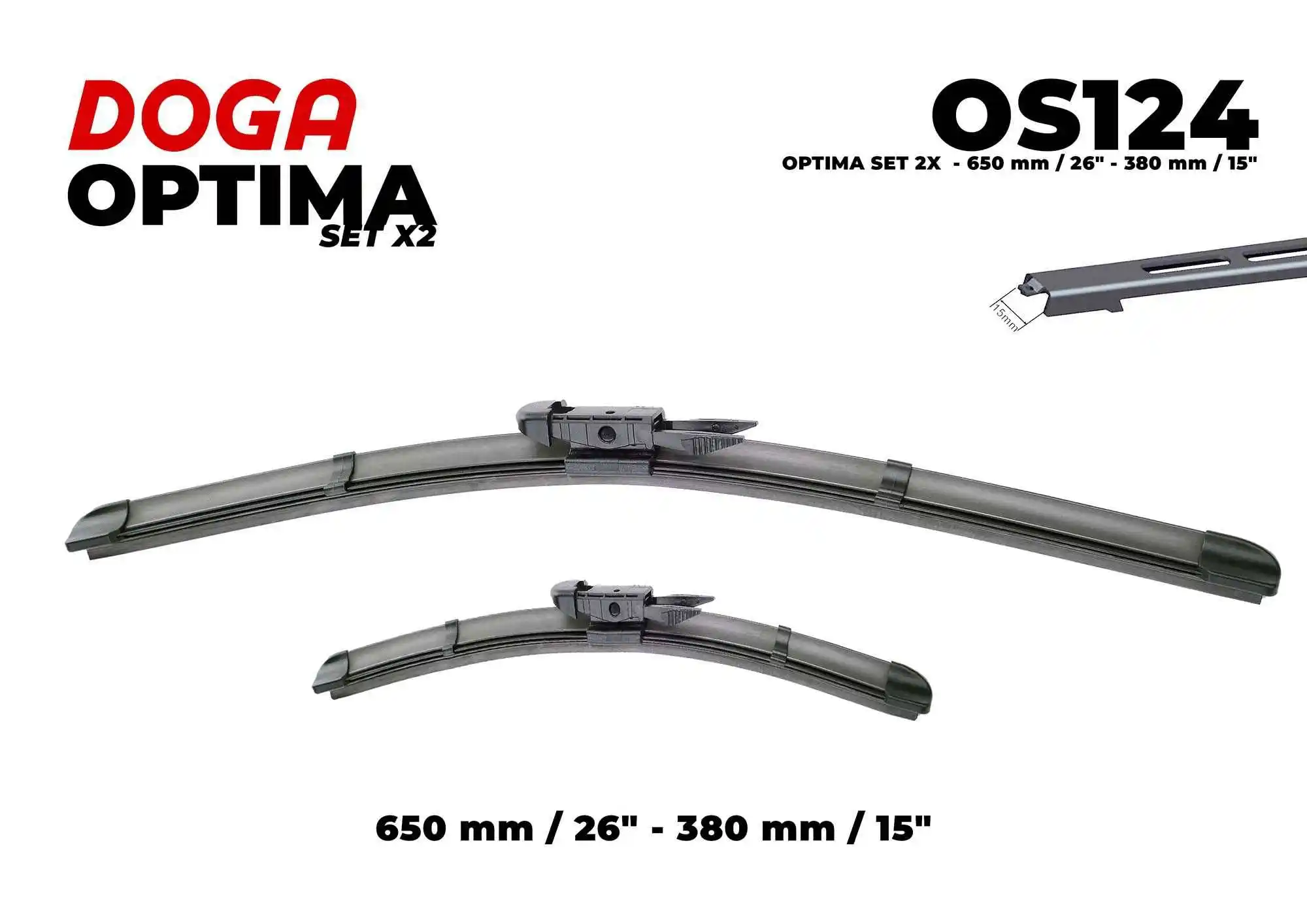 Balai d'essuie-glace DOGA OS124