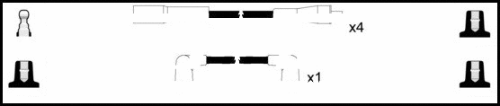 Kit de câbles d'allumage LEMARK HOES463