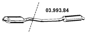 Silencieux arrière EBERSPÄCHER 03.993.84
