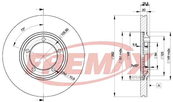 Disque de frein FREMAX BD-0100