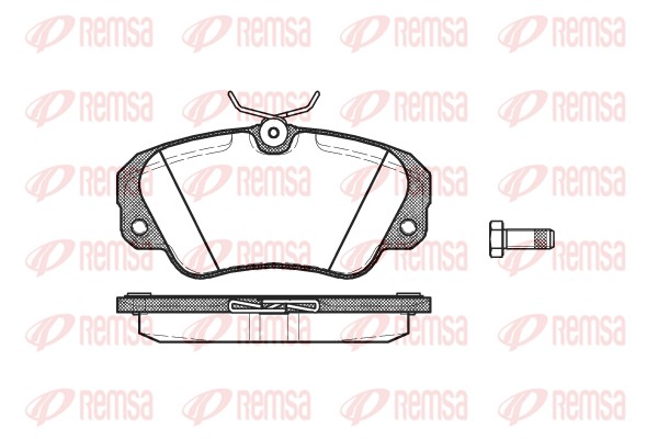 Kit de plaquettes de frein, frein à disque REMSA 0382.00
