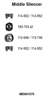 Silencieux central FA1 MD001575