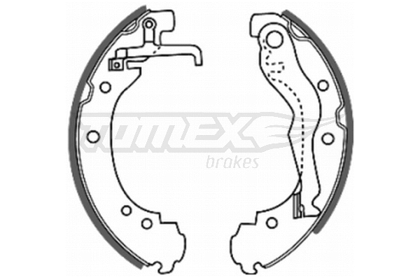 Jeu de mâchoires de frein TOMEX Brakes TX 20-47