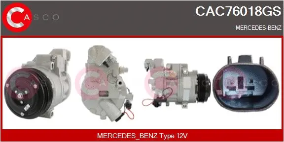 Compresseur, climatisation CASCO CAC76018GS